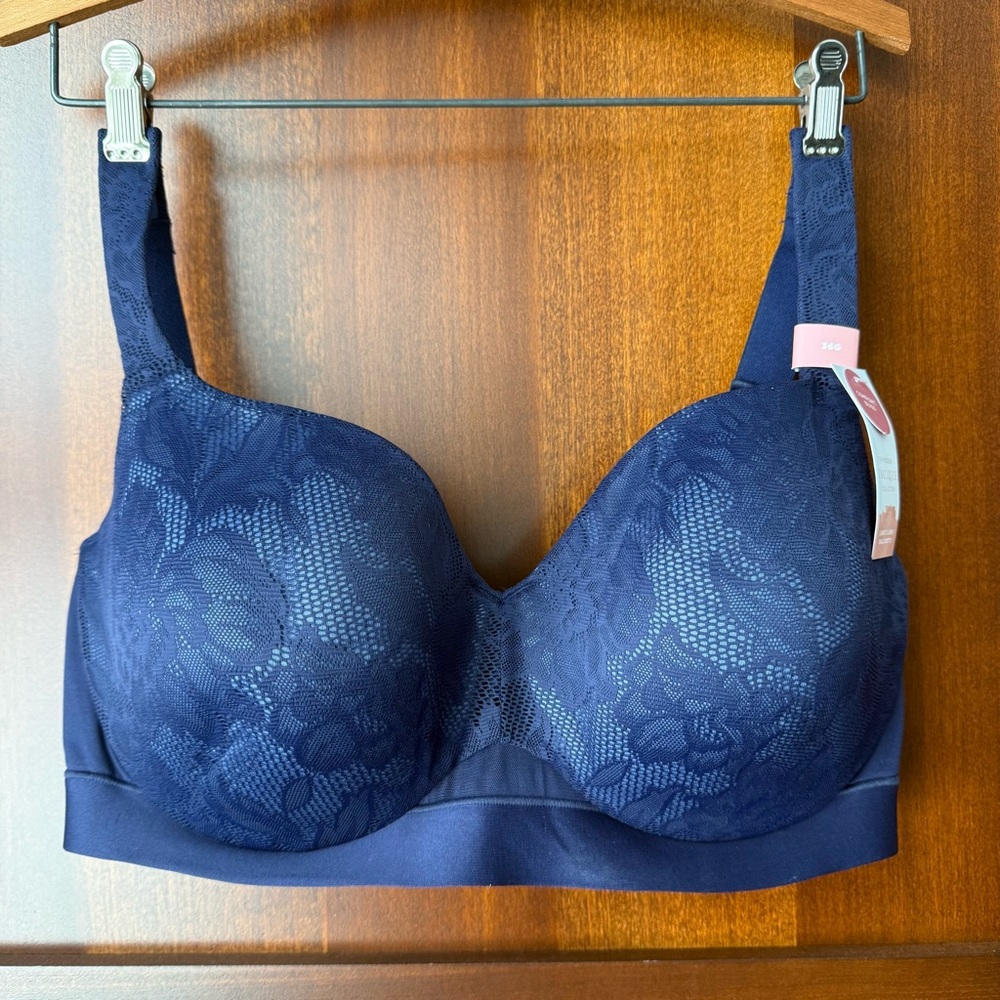 Cacique Comfort Bliss Lightly Lined Lace Balconette Size 36G